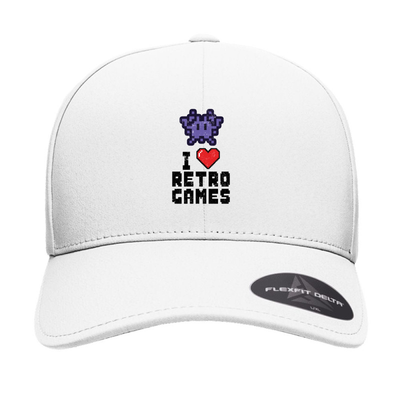 I Love Retro Games Arcade Gamer 1 Seamless Cap by SteveHunter | Artistshot