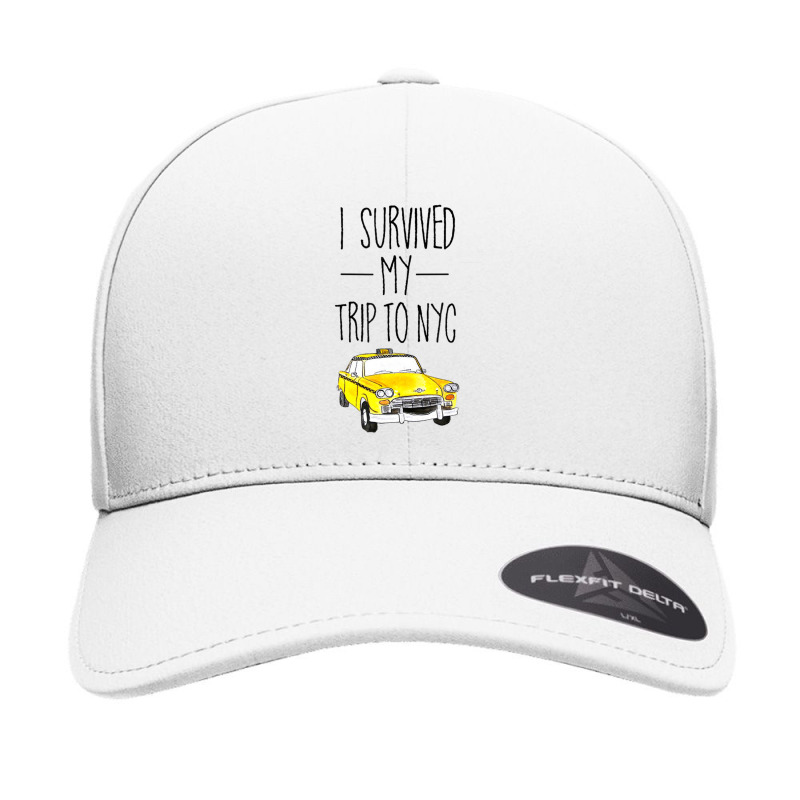 I Survived My Trip To Nyc New York City Taxi Cab Seamless Cap by cm-arts | Artistshot