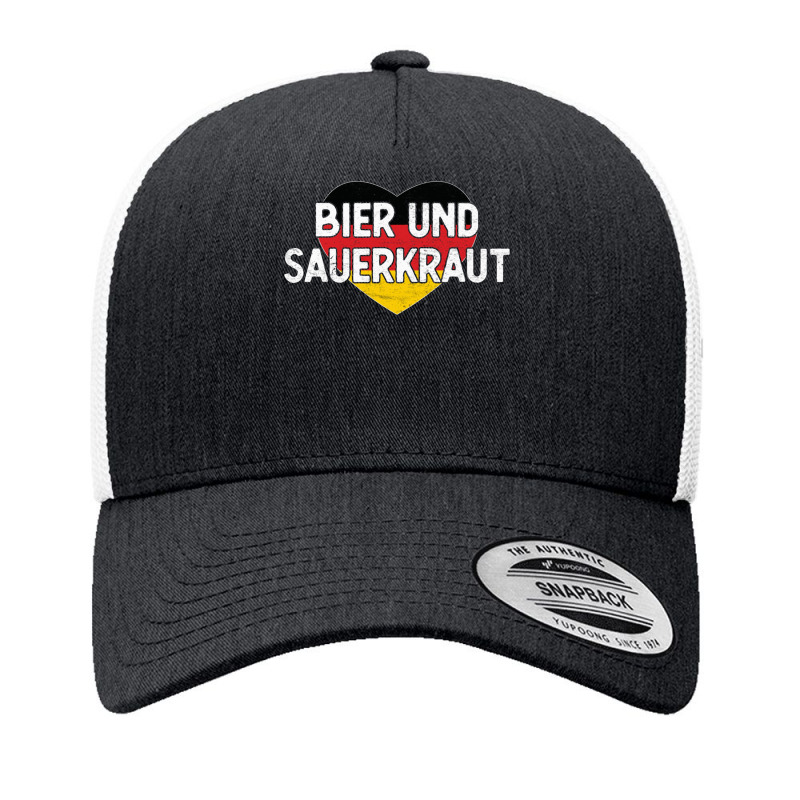 Bier Und Sauerkraut Oktoberfest Long Sleeve T Yupoong Trucker Cap by MikaelaLynnHolbrook | Artistshot