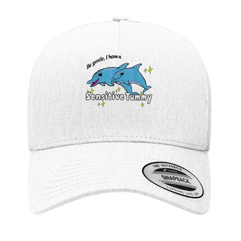 Be Gentle I Have A Sensitive Tummy T Shirt Yupoong Trucker Cap by cm-arts | Artistshot