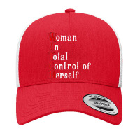 Woman In Total Control Of Herself Funny Halloween Feminist Yupoong Trucker Cap | Artistshot