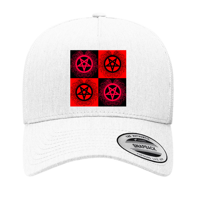 Black Metal Pentagramsblack Amp Red Yupoong Trucker Cap by SEANMCDONOUGH | Artistshot