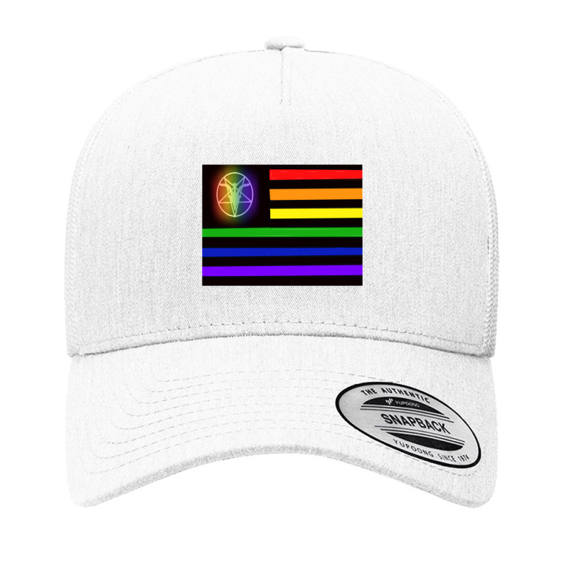 Satanic Temple Pride Flag Yupoong Trucker Cap by SEANMCDONOUGH | Artistshot