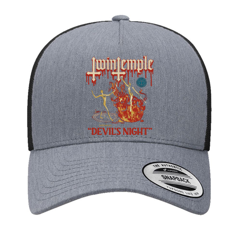 Twin Temple Yupoong Trucker Cap by SEANMCDONOUGH | Artistshot