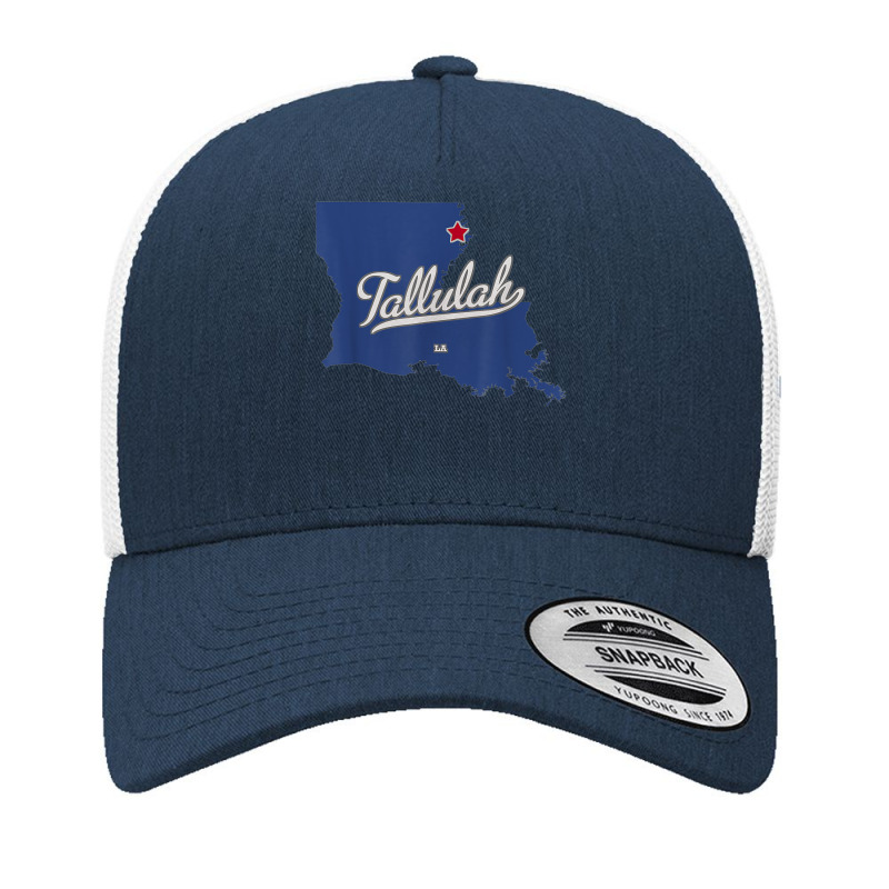 Tallulah Louisiana La Map T Shirt Yupoong Trucker Cap | Artistshot