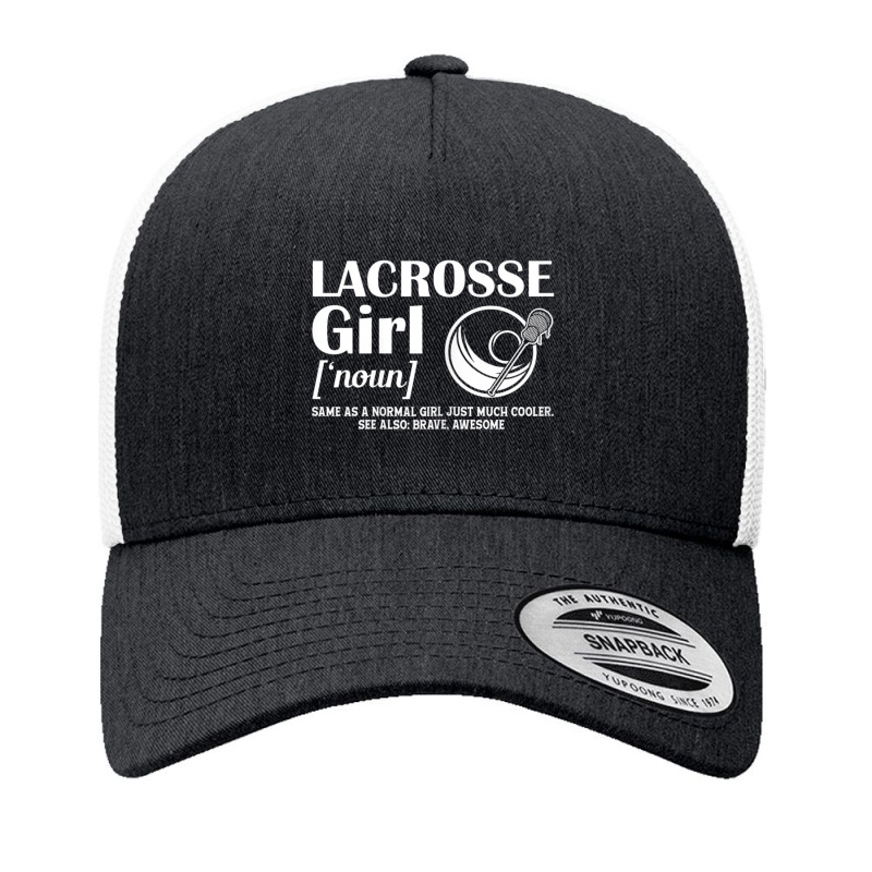 Lacrosse Quote Definition Woman Girl Yupoong Trucker Cap by cm-arts | Artistshot