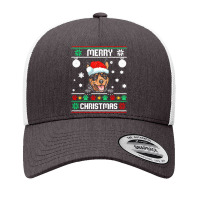 Ugly Merry Christmas Australian Kelpie Dog Xmas Dog Lover Christmas Gi Yupoong Trucker Cap | Artistshot