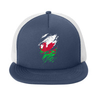 Wales Flag Welsh Dragon Baner Y Ddraig Goch Cardiff Heritage T Shirt Foam Snapback Hat | Artistshot