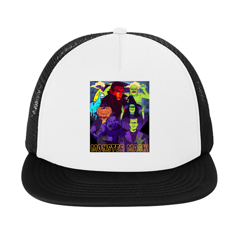 Twear Tee S Monster Mash Halloween Costume Funny Monster Foam Snapback Hat | Artistshot