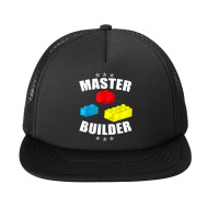 Brick Builder Funny Blocks Building Master Builder Toys Gift T Shirt Foam Snapback Hat | Artistshot