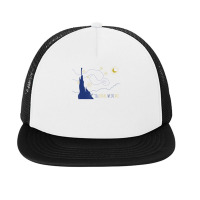 Van Gohg Starry Night Tshirt. Till Death We Do Art Foam Snapback Hat | Artistshot