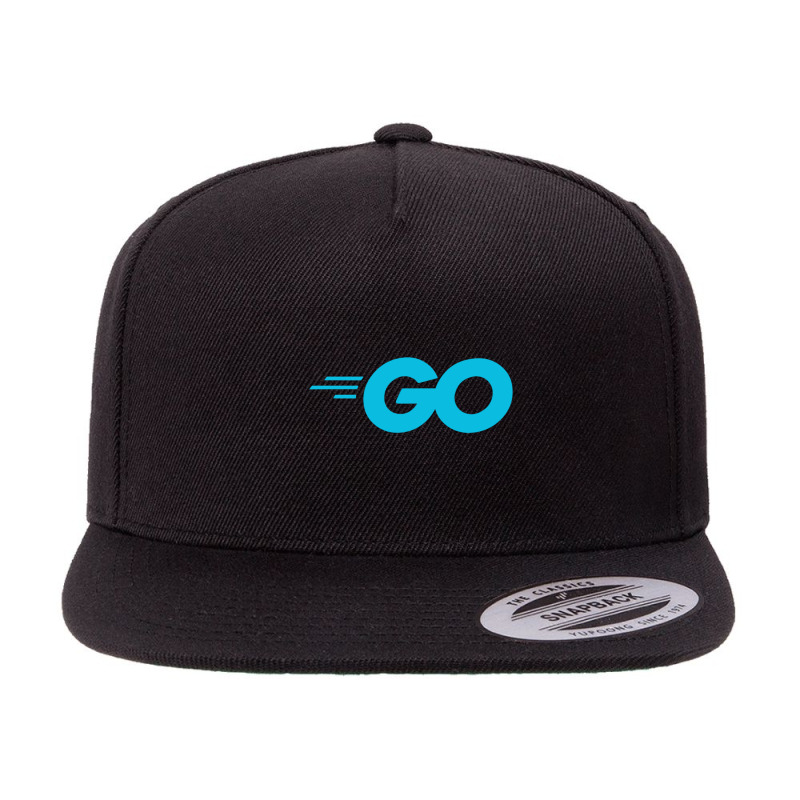 Dark Golang Official 5 panel snapback cap by LUISRIVER | Artistshot