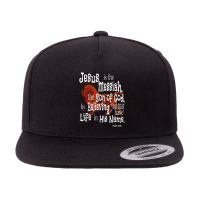 John 2031 Wild Vbs Jesus Is Messiah 5 Panel Snapback Cap | Artistshot