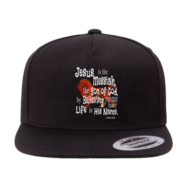 John 2031 Wild Vbs Jesus Is Messiah 5 panel snapback cap by thangdinhsinhelf | Artistshot