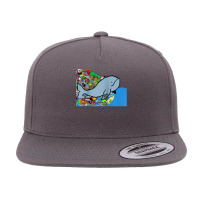 Blue Whale, Marine Sea Animal, Ocean Life, Surf, Art Work Raglan Baseb 5 Panel Snapback Cap | Artistshot