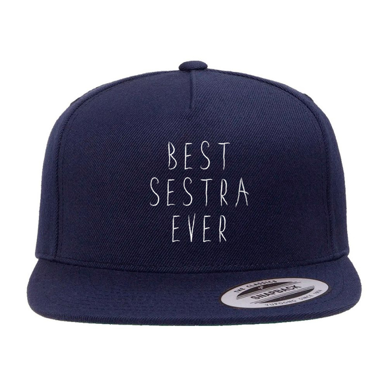 Womens Best Sestra Ever   Cool Slavic Favorite Sister V Neck T Shirt 5 panel snapback cap by cm-arts | Artistshot