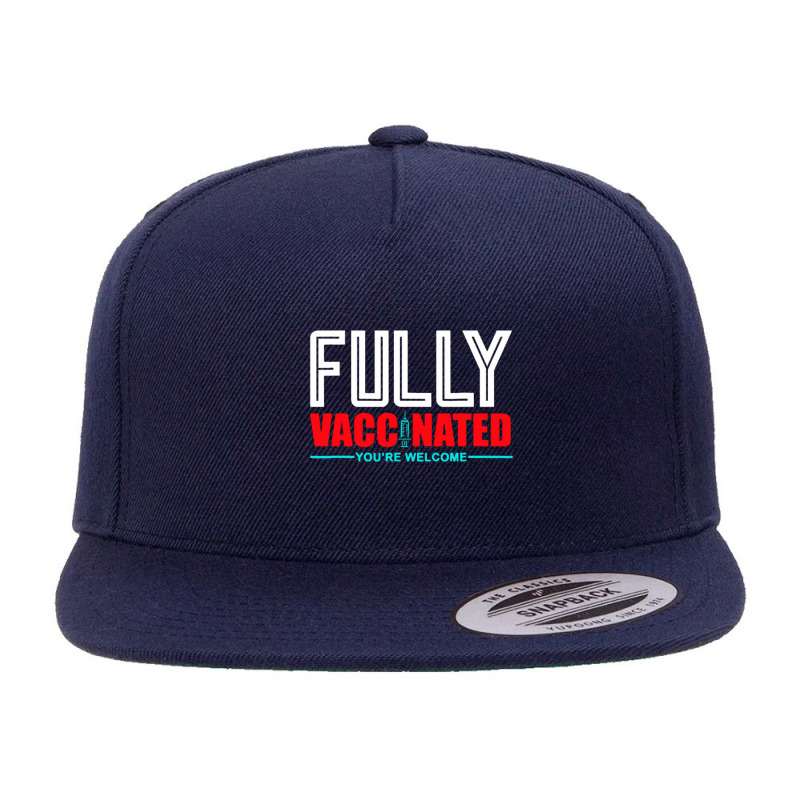 Fully Vaccinated 5 panel snapback cap by romildaokta | Artistshot