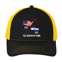 Half American Half El Salvador Flag Combined Map Salvadorian T Shirt Pa Trucker Cap | Artistshot