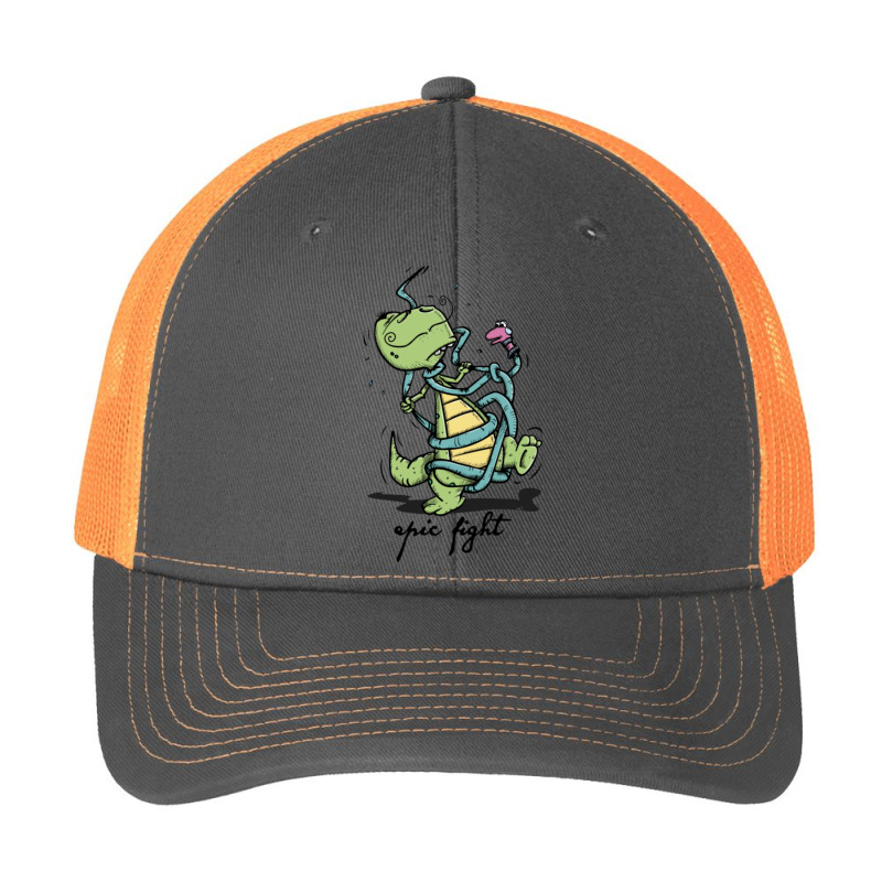 Dinosaur's Epic Fight Pa Trucker Cap by Kenruhaea79 | Artistshot