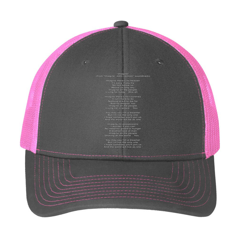 Imagine Lyrics From Imagine Soundtrack Pa Trucker Cap by WayneDavid | Artistshot