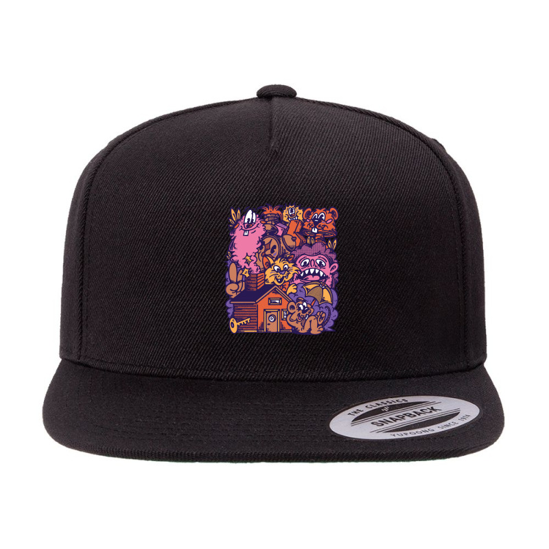 Sweet Home 5 panel snapback cap by Jasetas | Artistshot