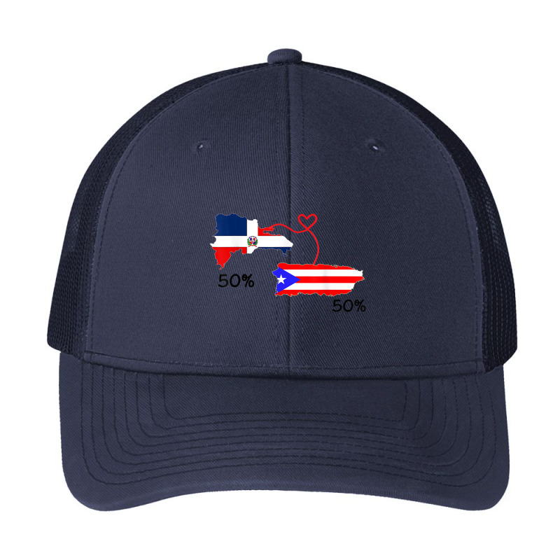 Half Puerto Rican Half Dominican Flag Map Combined Pr Rd T Shirt Pa Trucker Cap by cm-arts | Artistshot