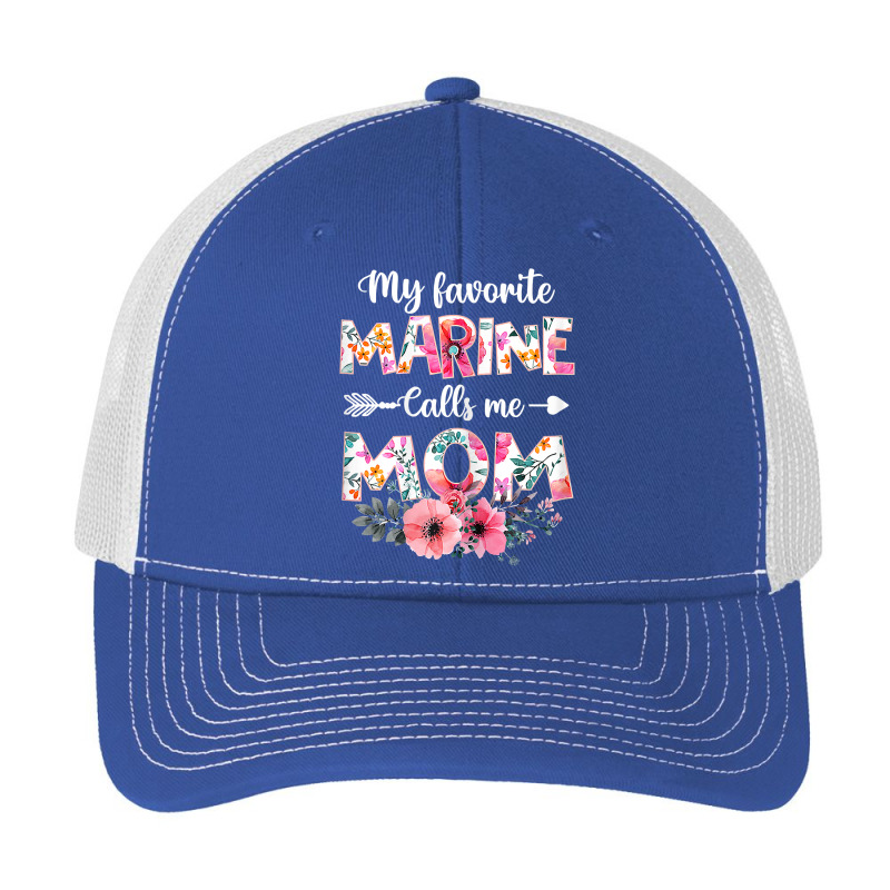 Womens My Favorite Marine Calls Me Mom Shirt Marine Military T Shirt Pa Trucker Cap by cm-arts | Artistshot