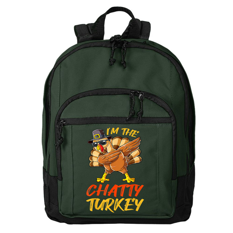 Chatty Turkey Matching Family Group Thanksgiving Party Basic Backpack | Artistshot