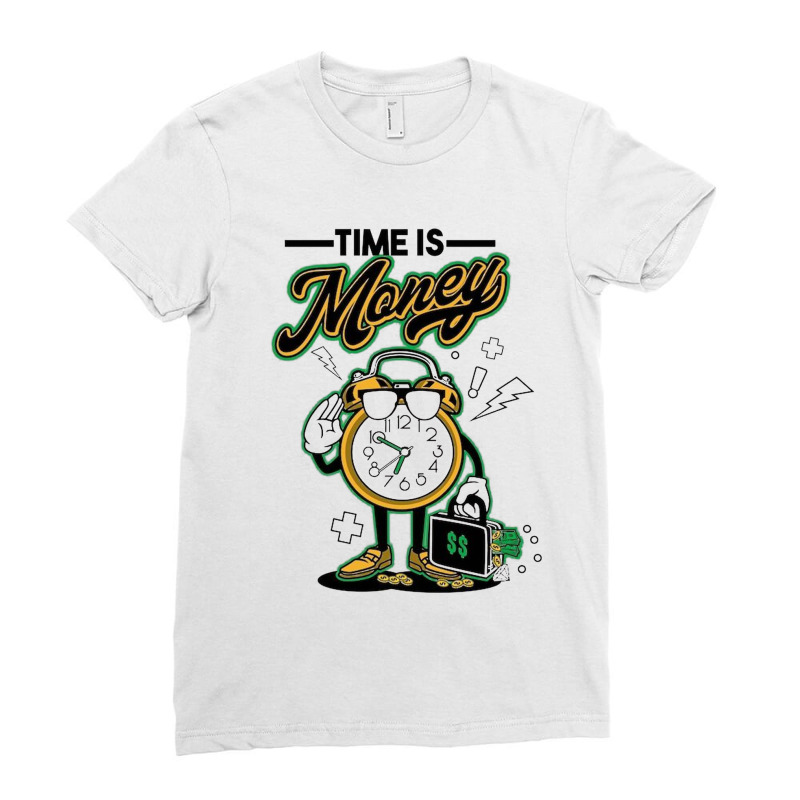 Time Is Money Ladies Fitted T-Shirt by New Nice Shirt | Artistshot