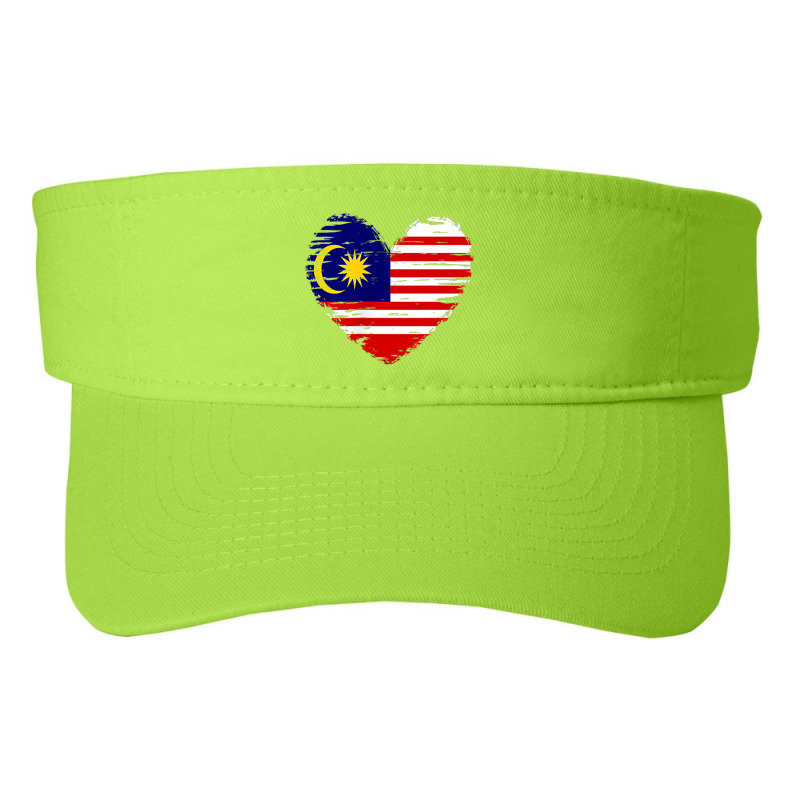 Malaysia Heart Outfit   Malaysia Heart Flag I Love Malaysia Fashion Visor by bambi | Artistshot