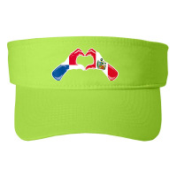 Peru Panama Flag Peruvian Panamanian Heart Fashion Visor | Artistshot