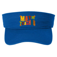 Mathematics Equation Back To School Retro Math Teacher's Day Fashion Visor | Artistshot