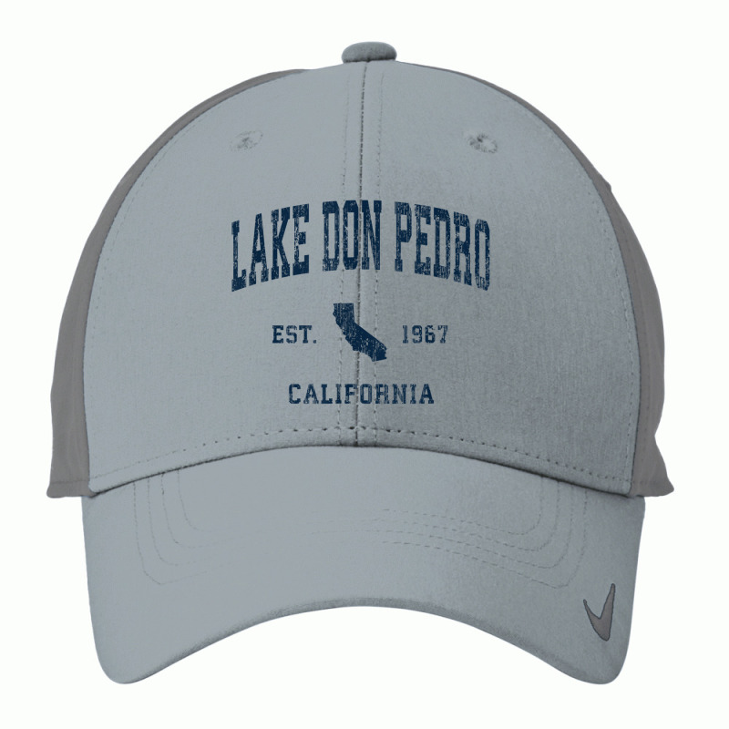 Lake Don Pedro California Ca Vintage Athletic Navy Sports De Nike Dri-FIT Cap by Scout | Artistshot