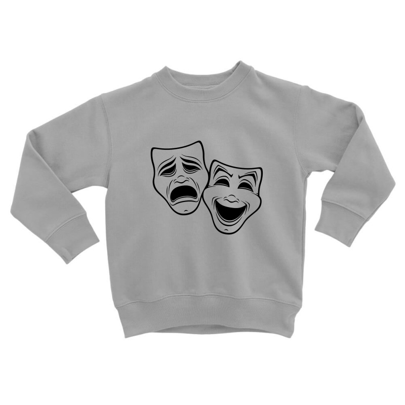 Comedy And Tragedy Theater Toddler Sweatshirt by JunJaden | Artistshot