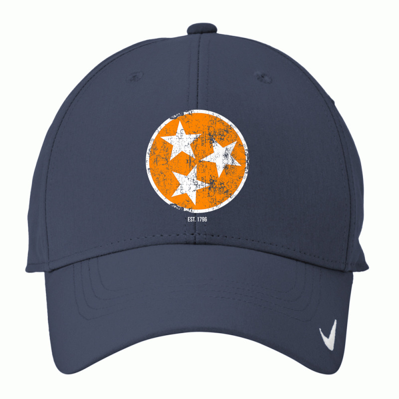 Tennessee Shirt State Flag Orange & White Vintage Est. 1796 Nike Dri-FIT Cap by cm-arts | Artistshot