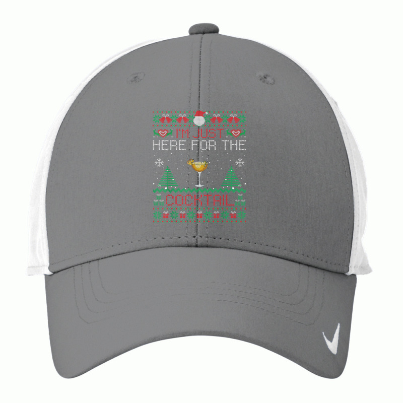 Sidecar Cocktail Christmas Sweater Sidecar Ugly Xmas Nike Dri-FIT Cap by Queenie | Artistshot