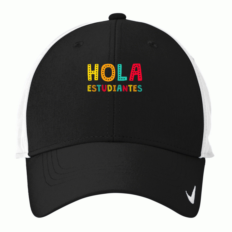 Maestra Bilingual Regalos Spanish Teacher Hola Estudiantes Long Sleeve Nike Dri-FIT Cap by qubujasaelae | Artistshot