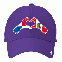 Peru Panama Flag Peruvian Panamanian Heart Nike Dri-fit Cap | Artistshot