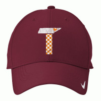 Tennessee Flag Vintage Football Fan Orange And White Gift Nike Dri-fit Cap | Artistshot