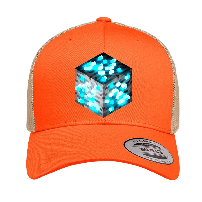 Block Diamond Ore 3d Retro Trucker Cap by Koenig Bridget | Artistshot