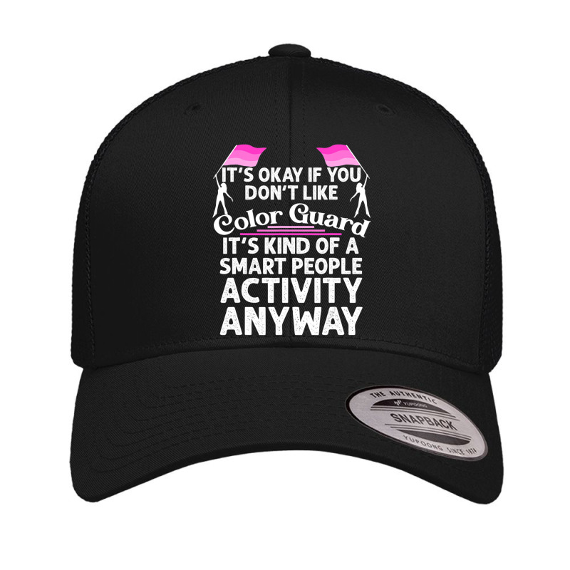 Color Guard Girls Spinning Flag Rifle Retro Trucker Cap by cm-arts | Artistshot