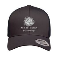 How Do I Explain This Feeling Art Analyzing Therapist Retro Trucker Cap | Artistshot