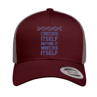 Check Yourself Before You Wreck Your Dna Genetics Retro Trucker Cap | Artistshot