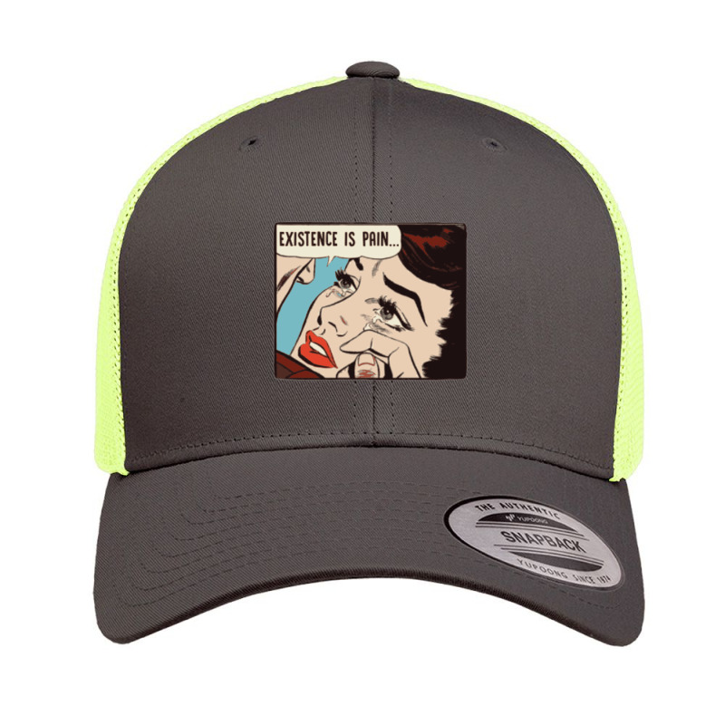 Existence Is Pain   Nihilist Statement Tee Retro Trucker Cap by cm-arts | Artistshot