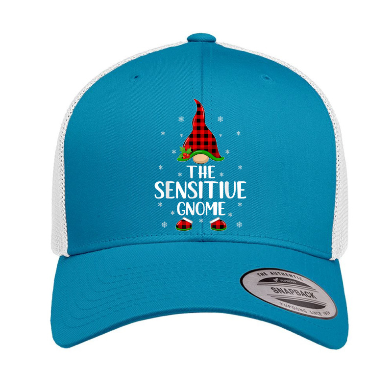 Matching Family Buffalo Plaid The Sensitive Gnome Christmas T Shirt Retro Trucker Cap by cm-arts | Artistshot