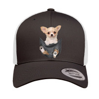 Funny Chihuahua In Your Pocket For Dogs Lovers Retro Trucker Cap | Artistshot