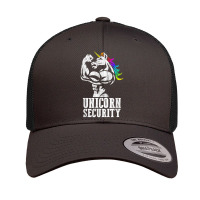 Unicorn Security Rainbow Muscle Manly Funny Christmas Gift T Shirt Retro Trucker Cap | Artistshot