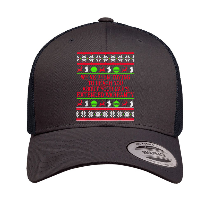 Ugly Christmas Sweater Car's Extended Warranty Meme Graphic T Shirt Retro Trucker Cap by cm-arts | Artistshot