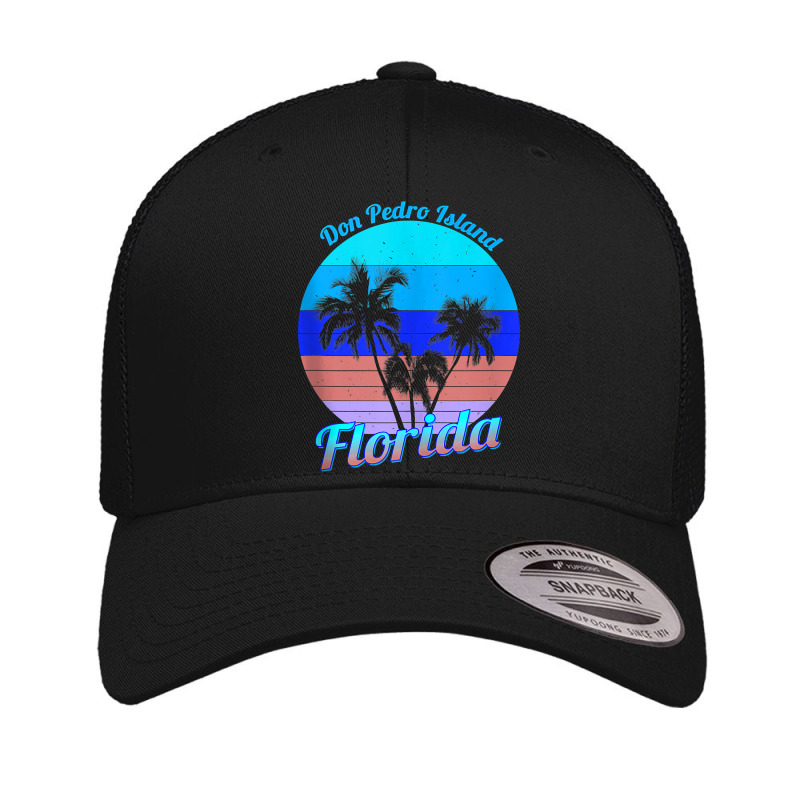 Don Pedro Island Florida Retro Tropical Palm Trees Vacation Tank Top Retro Trucker Cap by cm-arts | Artistshot