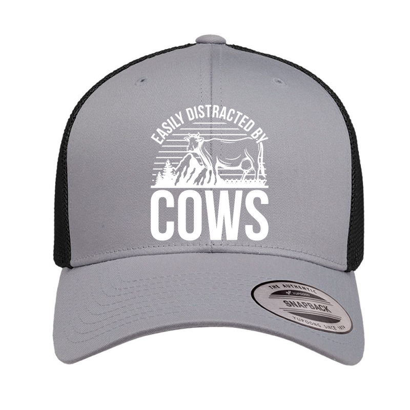 Farm Animal Pet Cow Retro Trucker Cap by cm-arts | Artistshot